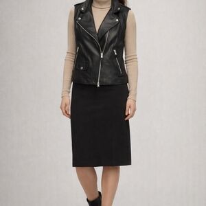 RUDSAK Black Leather Vest